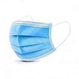 [BUNWHDFML1B] Disposable face mask, Workhorse, ASTM F2100-19 Level 1, 3 ply, Blue (50un/bx-20bx/cs)